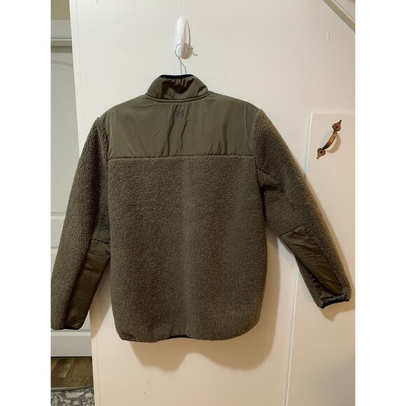 FLX Sherpa Fleece 1/4 Zip Pullover Men's Medium Olive‎ Green Outdoors Hunt Fish - Picture 9 of 13